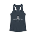 Women's Racerback Tank | White Simple Logo