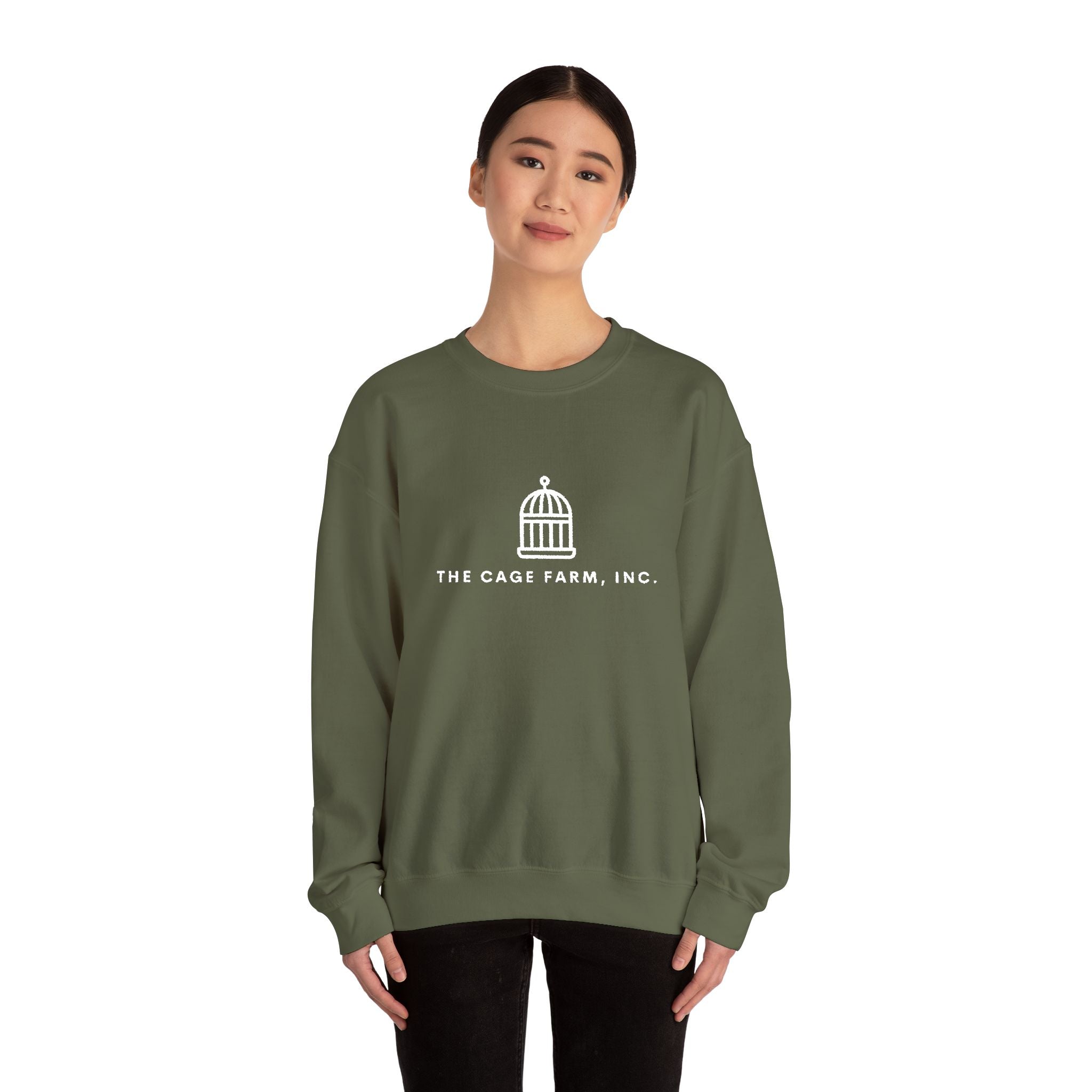 Embroidered Crewneck Sweatshirt | Simple Logo