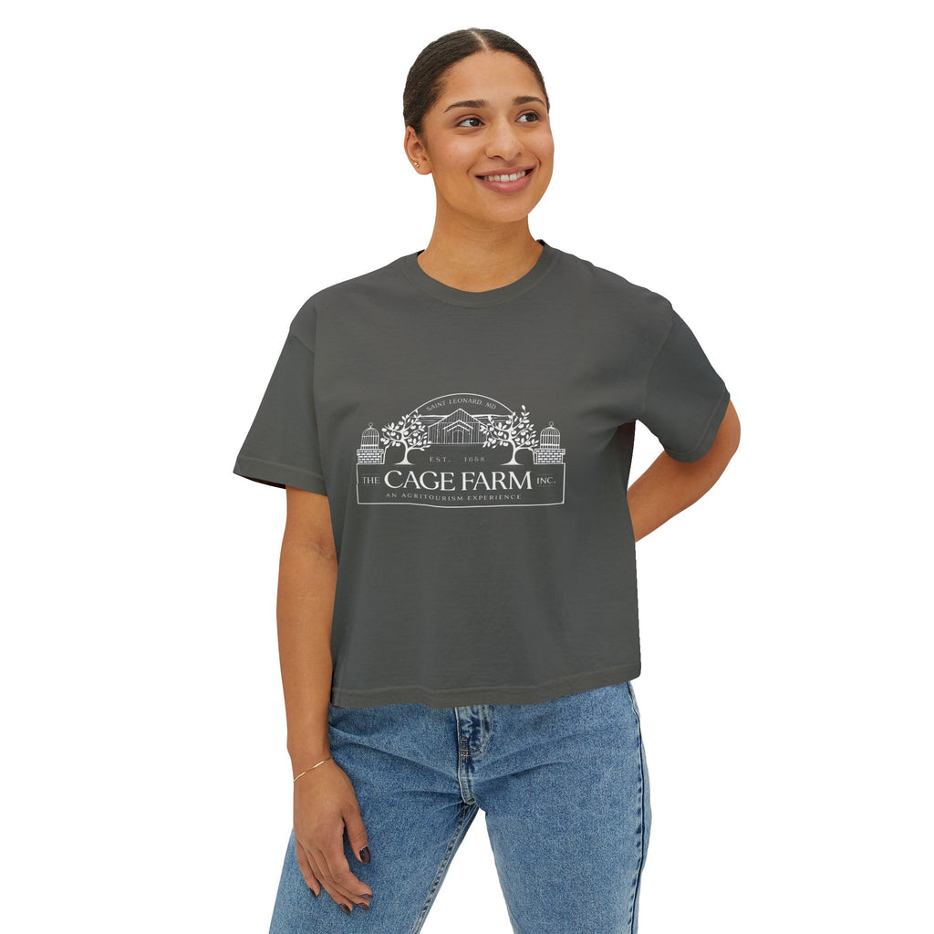 Women's Boxy Tee | Detailed Logo