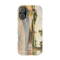 Slim Phone Case — Vintage Farm Landscape Design with 'The Cage Farm' Logo