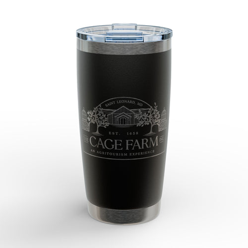 Cage Farm Engraved 20oz Tumbler — Insulated Stainless Steel Travel Cup