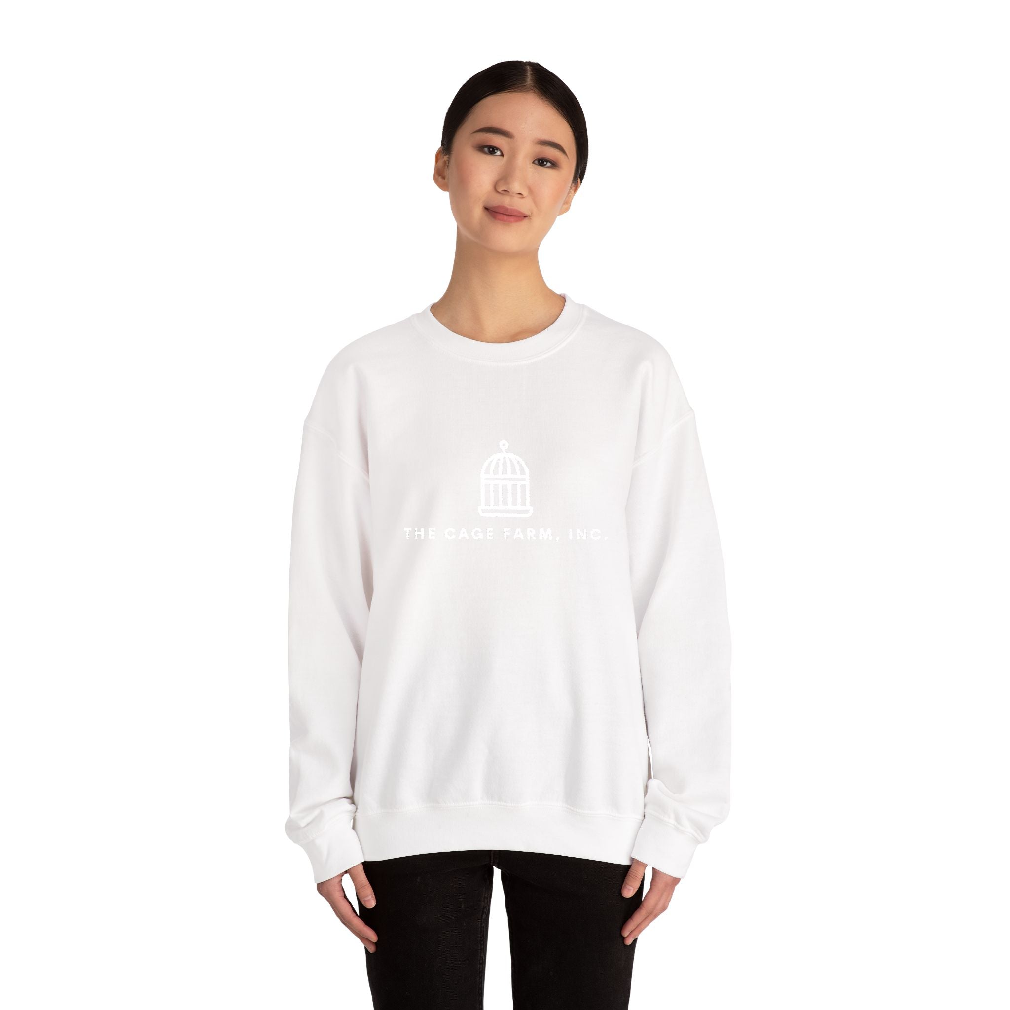 Embroidered Crewneck Sweatshirt | Simple Logo