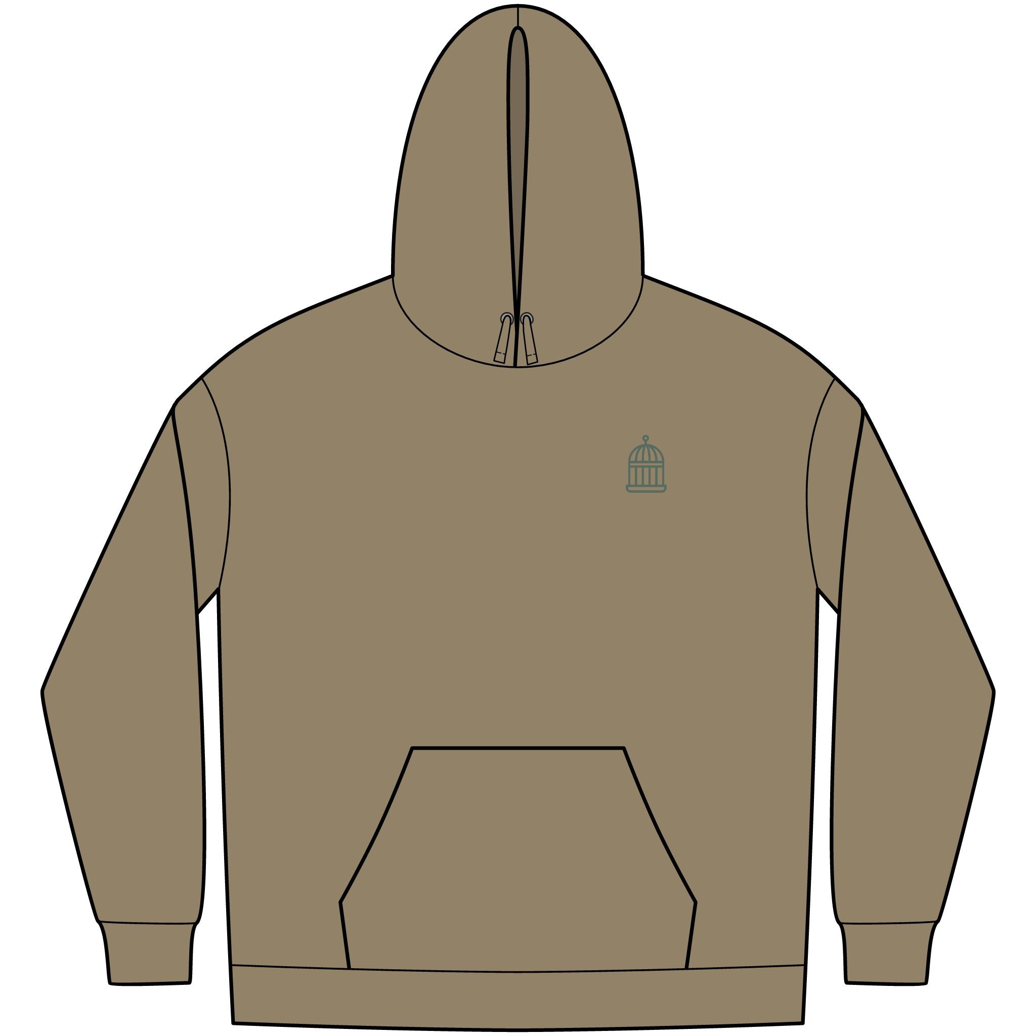 Hoodie | Green Simple Logo