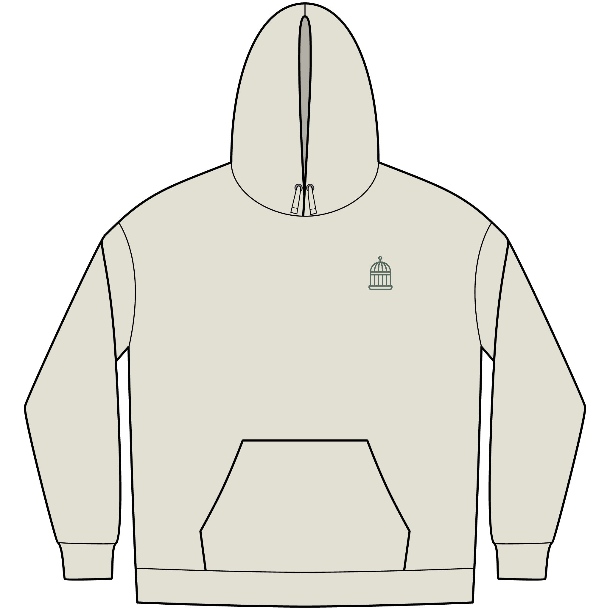 Hoodie | Green Simple Logo