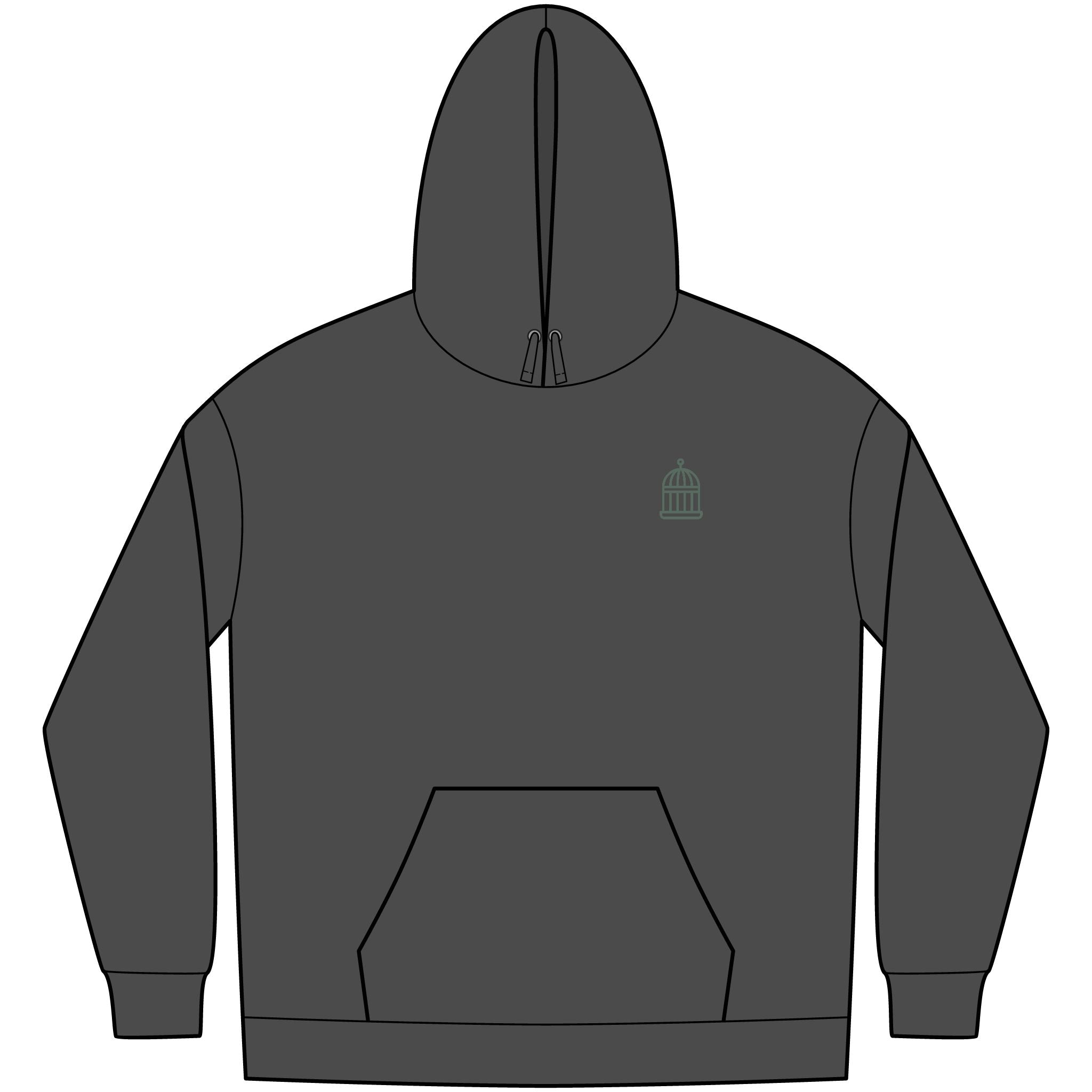 Hoodie | Green Simple Logo