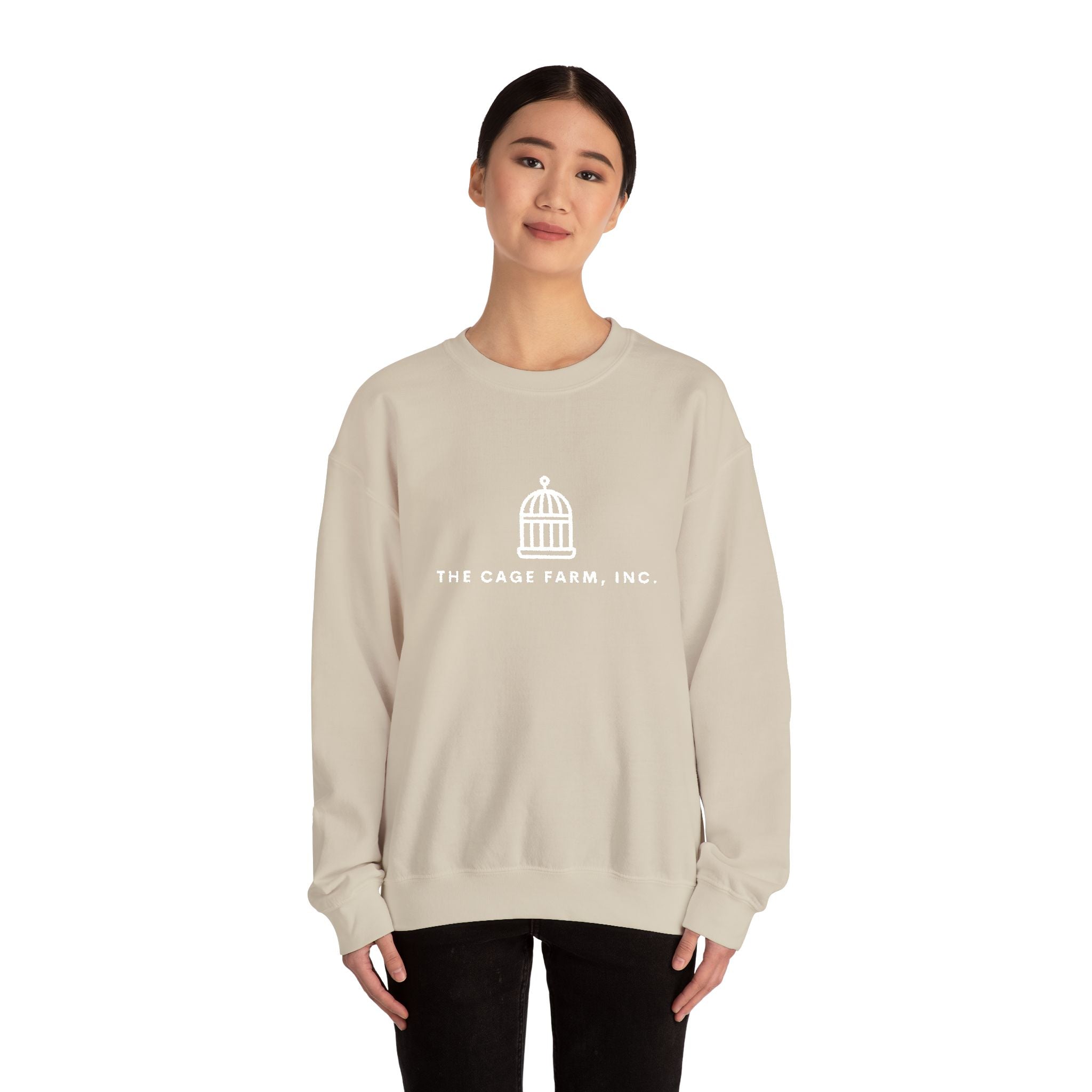 Embroidered Crewneck Sweatshirt | Simple Logo