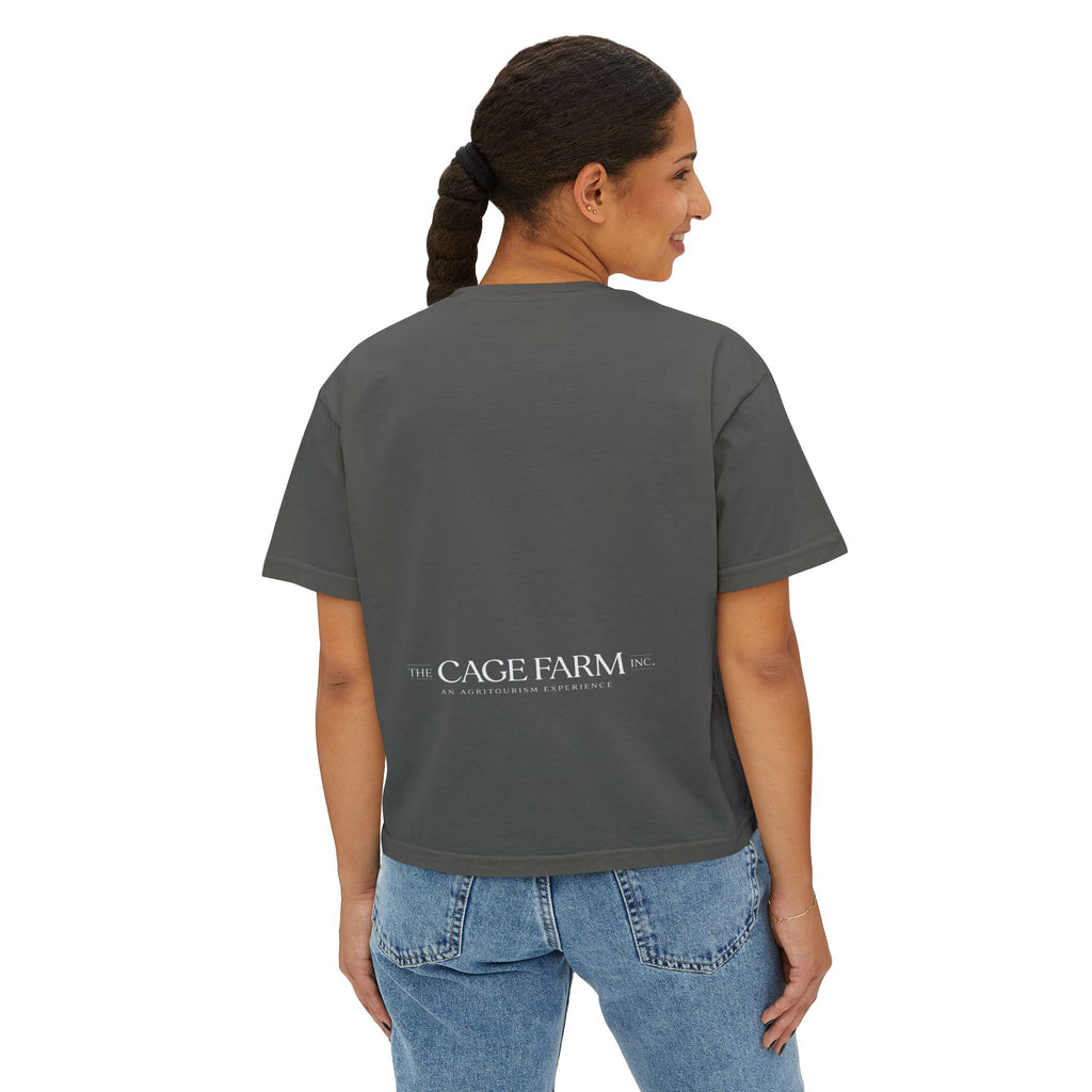 Women's Boxy Tee | Detailed Logo